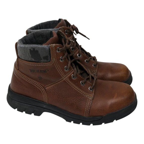 Wolverine Brown Leather Work Boots